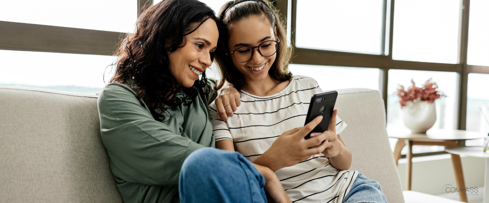 Mom and daughter talking about phone boundaries